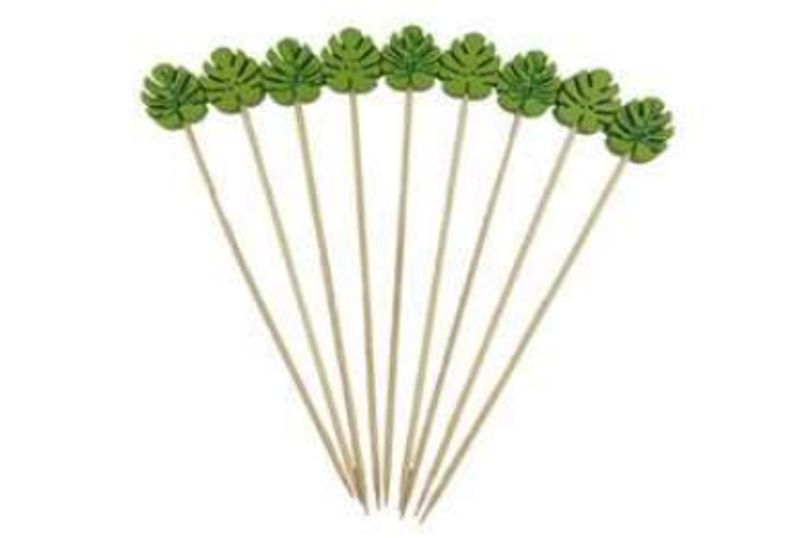 Espeto De Bambu Para Petisco Costela Com 20 Art Lile