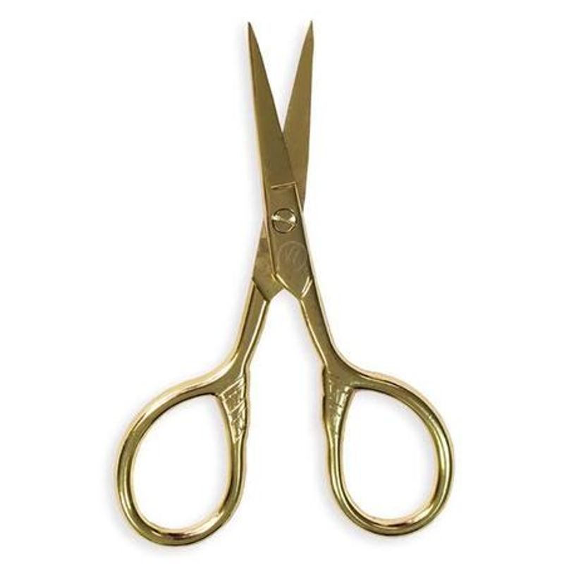 Tesoura para Sobrancelhas Pequena Dourada