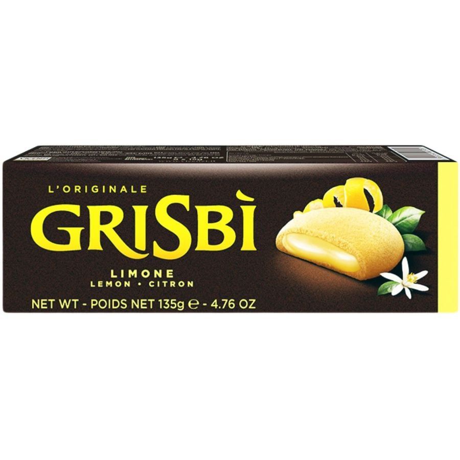 Biscoito Grisbi Recheado Com Creme De Limao 135g Lemon Vicenzi