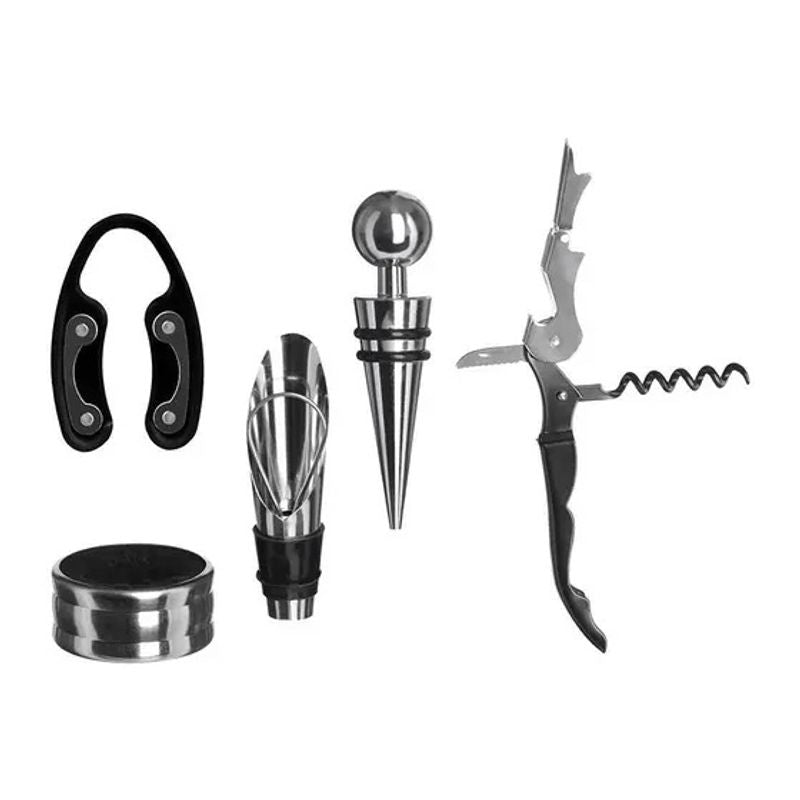 Kit Livro com 5 Acessórios para Vinho