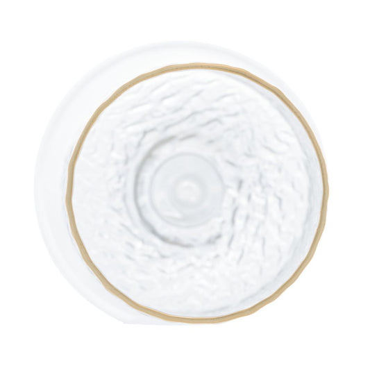 Taca Para Champanhe De Cristal Ecologico Martelado Com Fio De Ouro 300ml Lyor