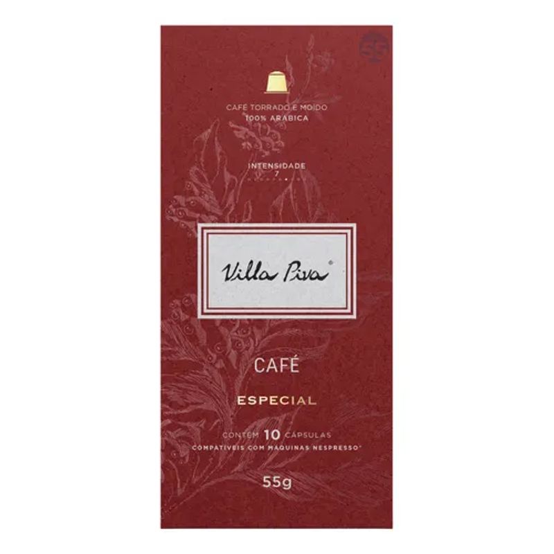Café Especial em Cápsulas 55g Villa Piva