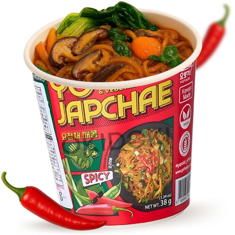 Macarrão Instantâneo de Batata Doce Japchae Apimentado 38g