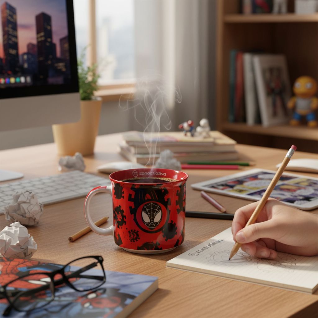 Caneca Tom Spider-Man 350ml Zona Criativa