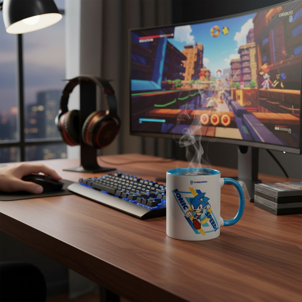 Caneca Pop Sonic 350ml Zona Criativa