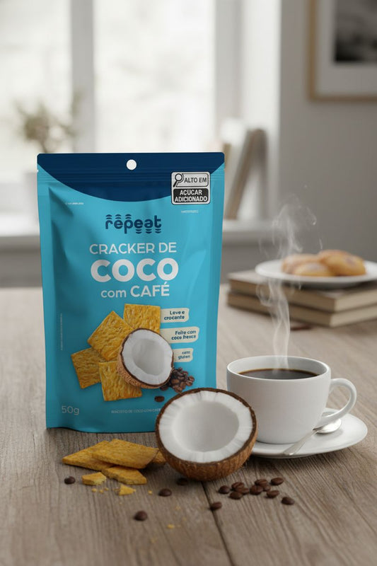 Cracker Coco e Café 50g Repeat