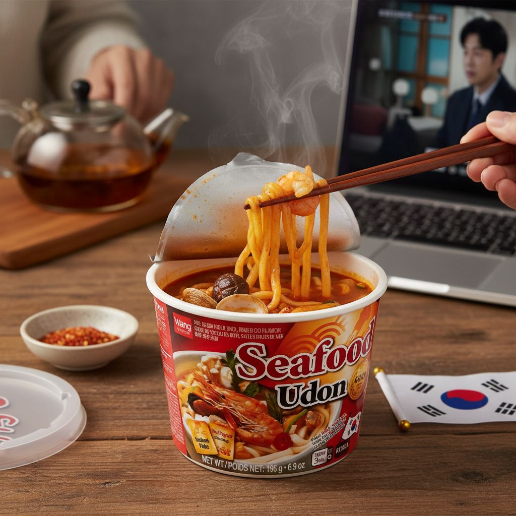 Macarrão Instantâneo Udon Frutos do Mar 196g Wang