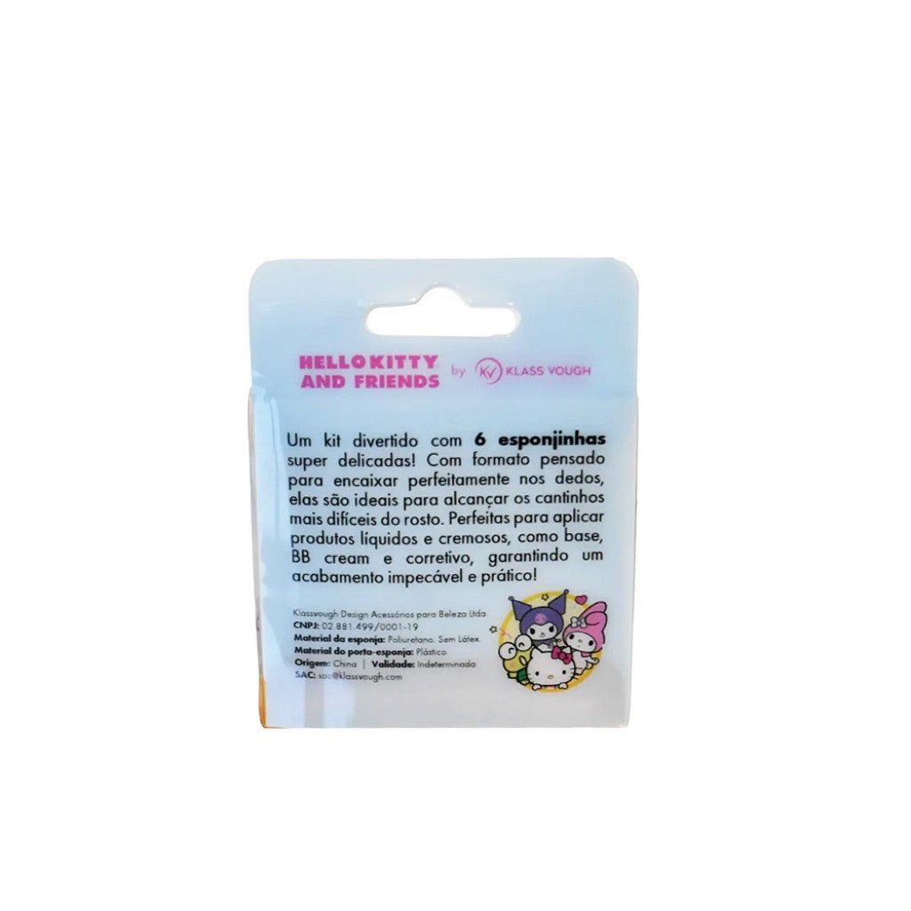 Kit Mini Esponjas Hello Kitty And Friends 6 Unidades Klass Vough