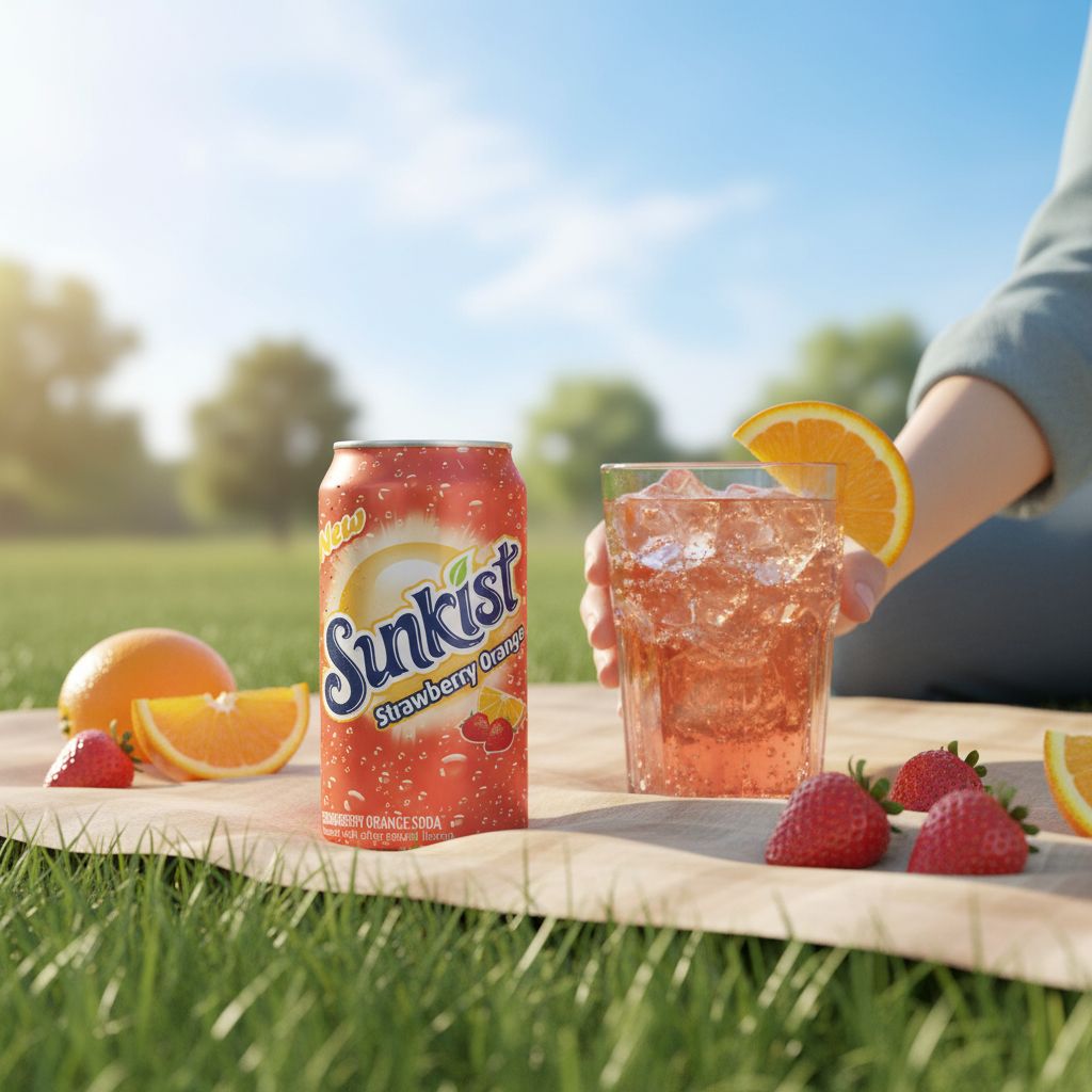 Refrigerante Strawberry Orange 355ml Sunkist