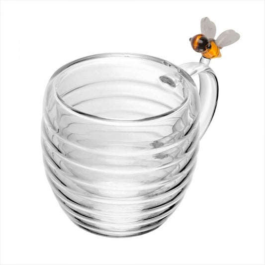 Conjunto com 2 Xícaras de Chá de Vidro Lovely Bee 180ml