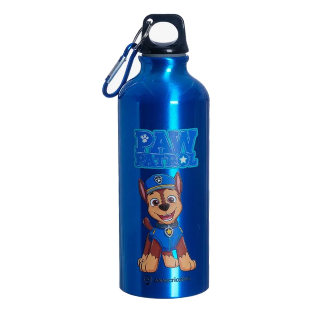 Garrafa de Alumínio Azul Patrulha Canina 500ml Zona Criativa