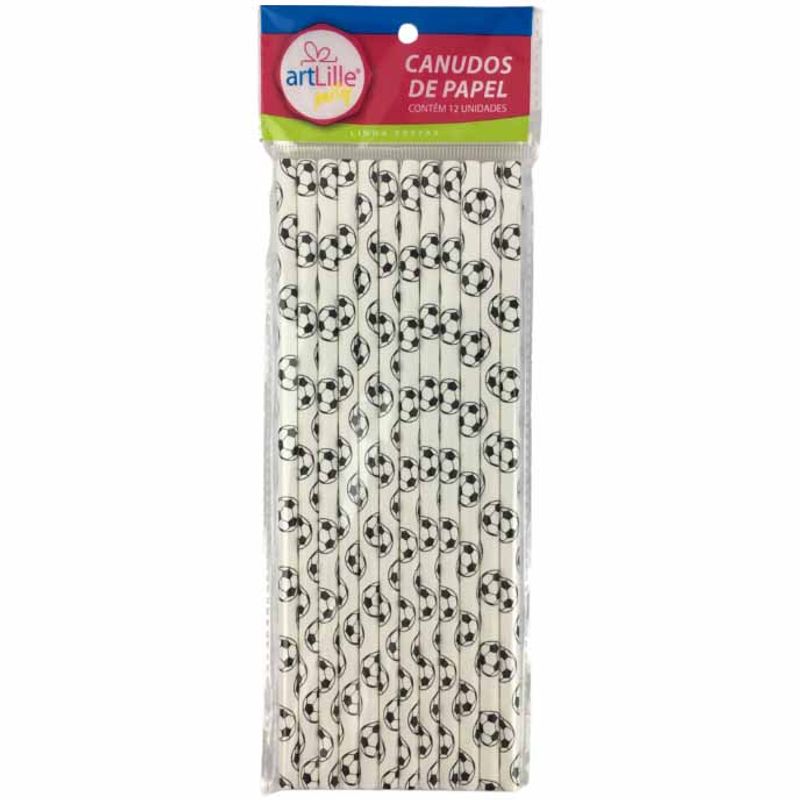 Canudo De Papel Com 12 Art Lille
