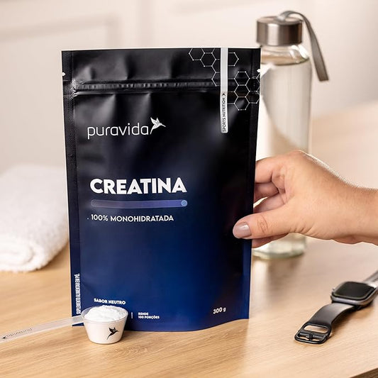 Creatina Monohidratada Sabor Neutro 300g Puravida