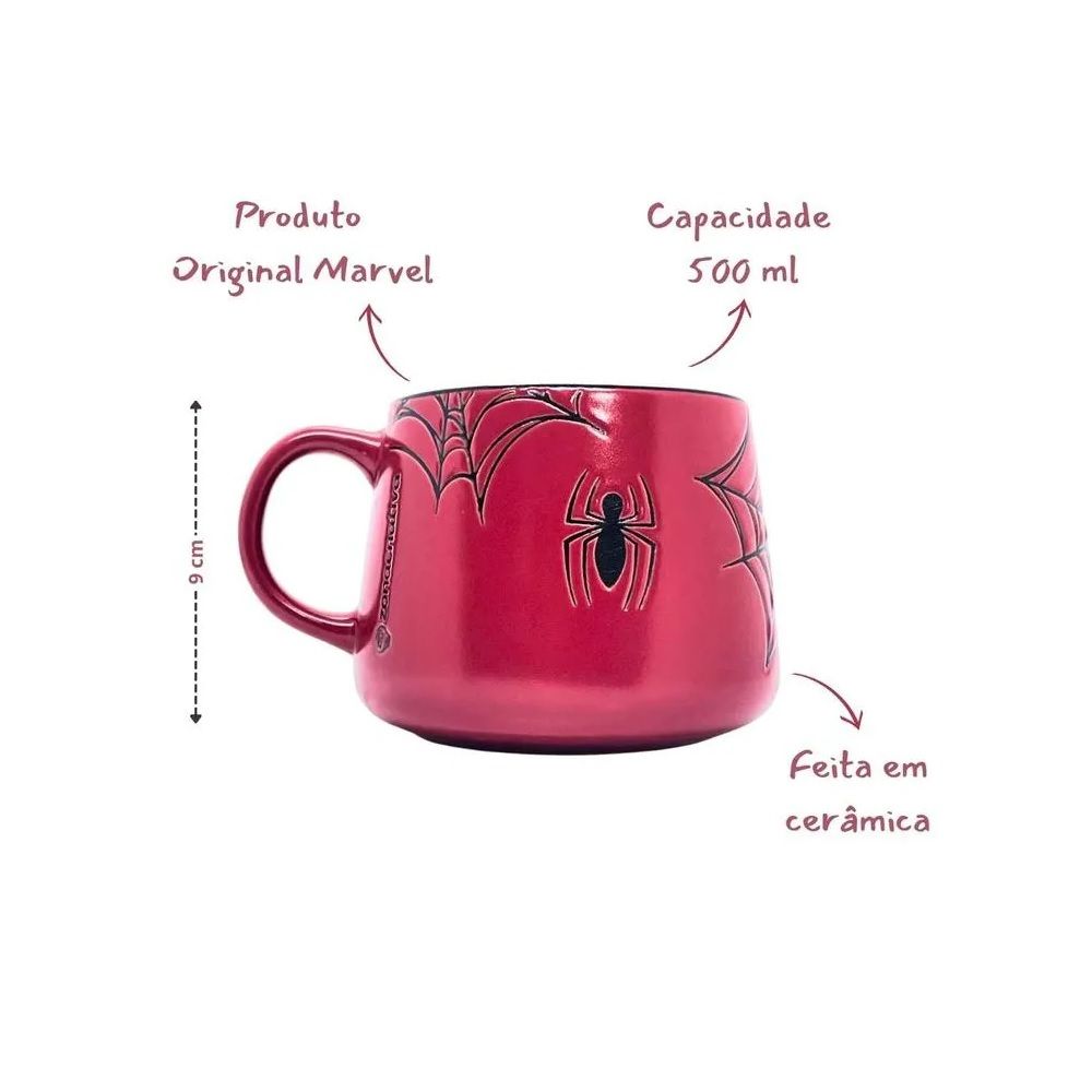 Caneca Moma Spider-Man 500ml Zona Criativa