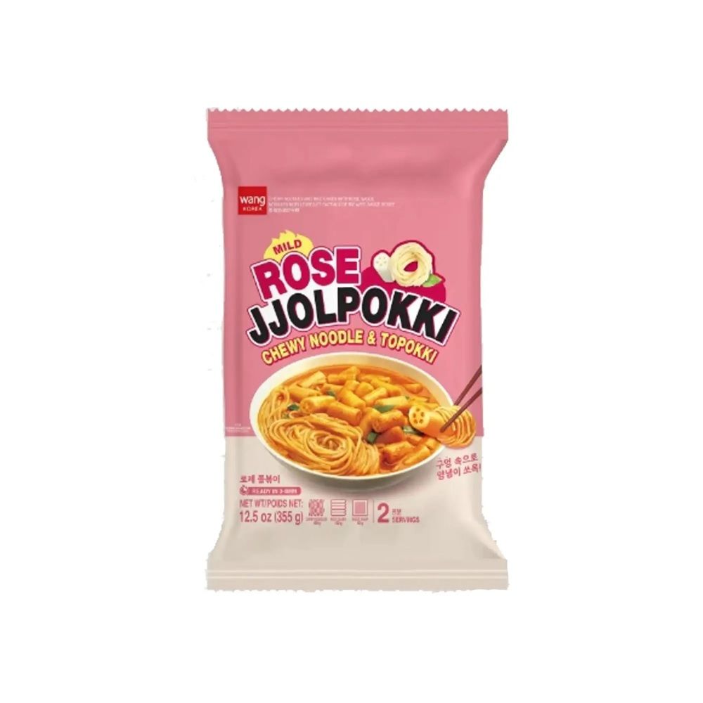 Massa de Arroz com Macarrão Molho Rosé Jjolppokki 355g Wang