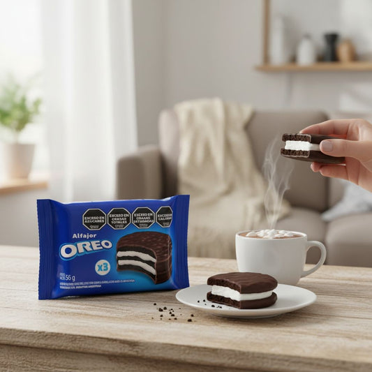 Alfajor Triplo Milka Oreo Baunilha com Cobertura de Chocolate 56g