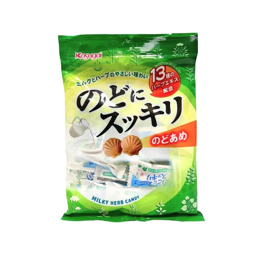 Bala Japonesa Leite e Ervas Nodo Ni Sukkiri 119g Kasugai