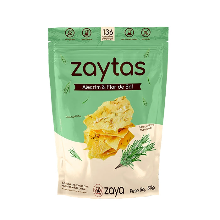 Biscoito Zaytas Alecrim e Flor de Sal 80g