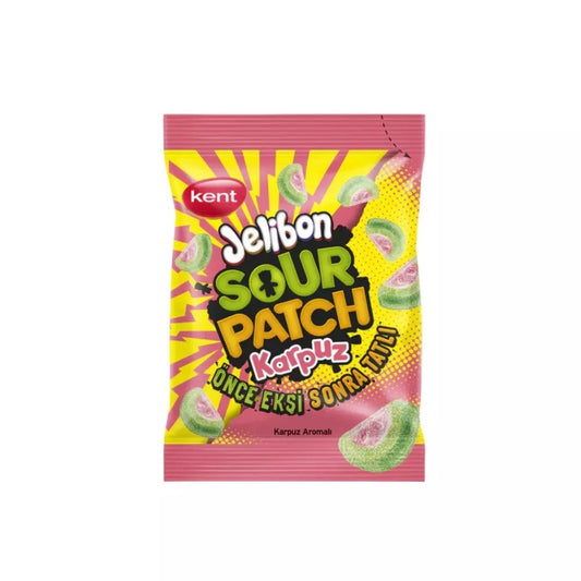 Bala Macia Azeda Sabor Melancia Jelibon Sour Patch 80g Kent