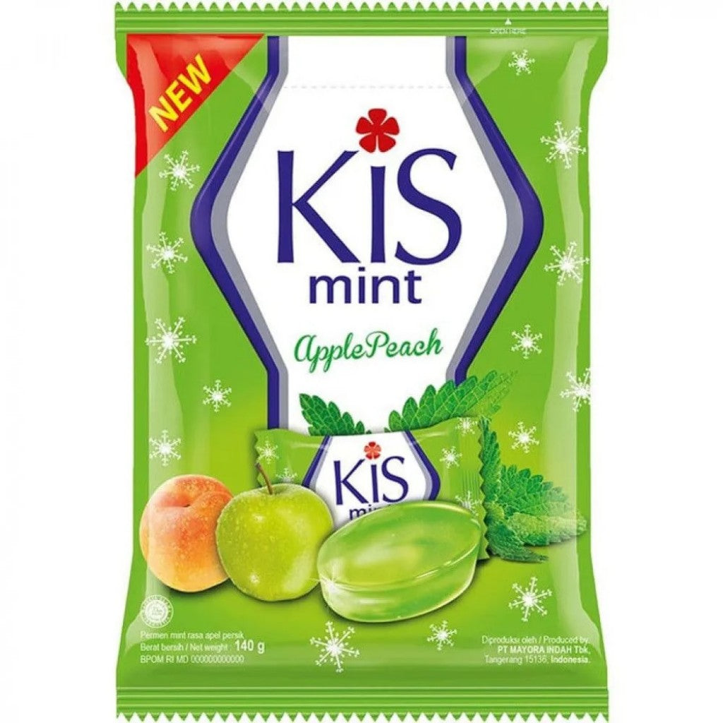 Bala Sabor Maca e Pêssego 125g Kis Mint Validade: 03/04/2026