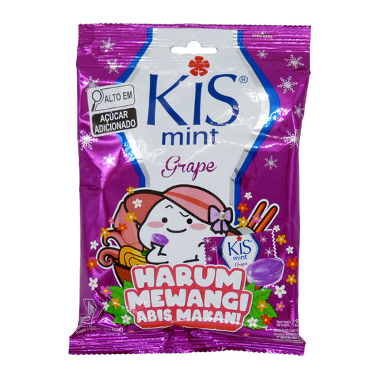 Bala Sabor Menta e Uva 125g Kis Mint Validade: 03/04/2026