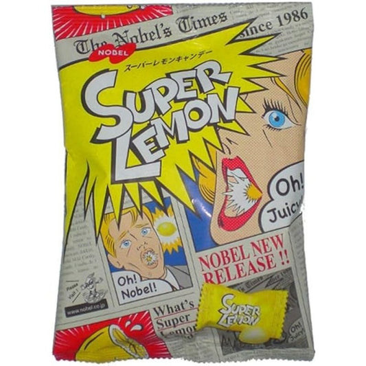 Bala Sour Lemon Happy Time 60g Azedinha de Limão