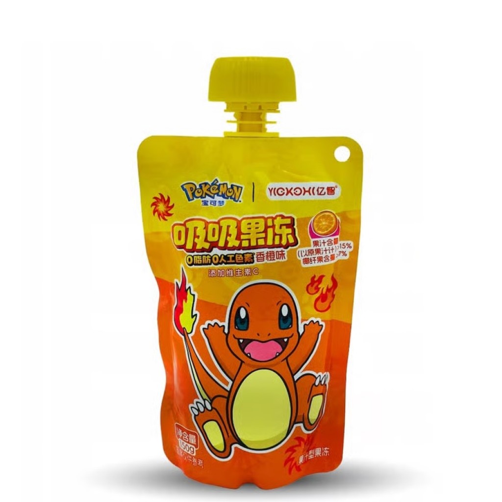 Bala de Gelatina Sabor Laranja 150g Pokémon VENC 21/03/26