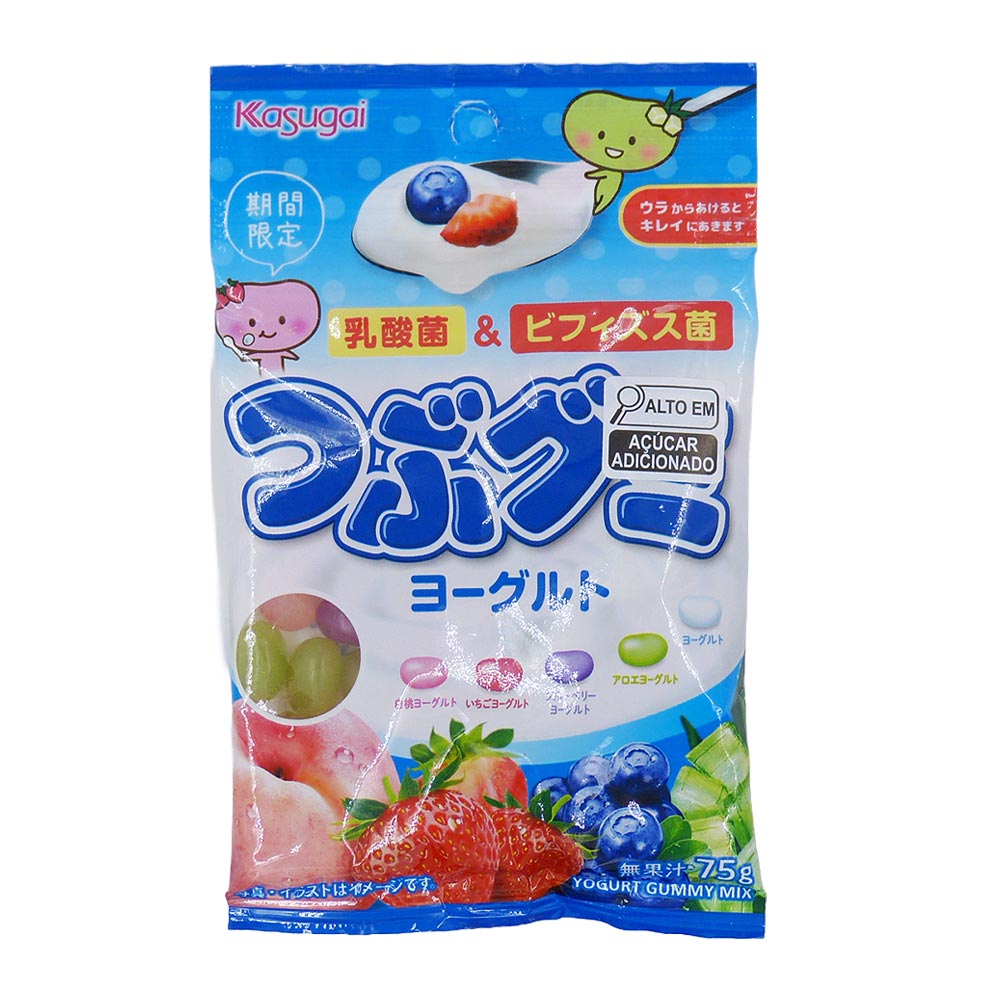 Bala de Goma Sabor Iogurte 80g Kasugai