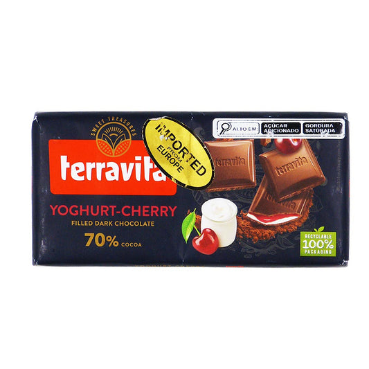 Barra de Chocolate Dark Iogurte e Cereja 100g