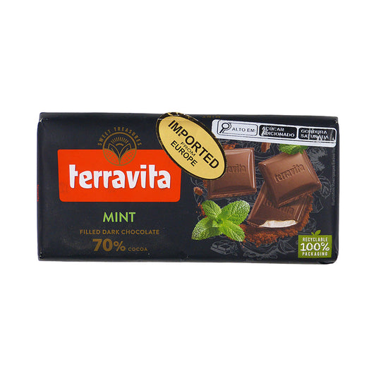 Barra de Chocolate Dark e Menta 70% Cacau 100g