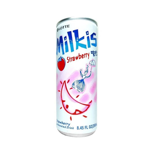 Bebida Coreana Milkis Sabor Morango 250ml Lotte