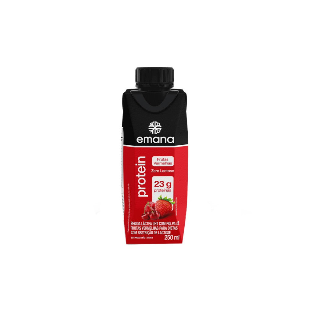 Bebida Láctea Protein Frutas Vermelhas 250ml emana