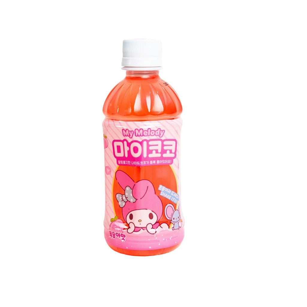 Bebida Saborizada de Pêssego com Fruta Adoçada My Coco Peach 340ml Sanrio