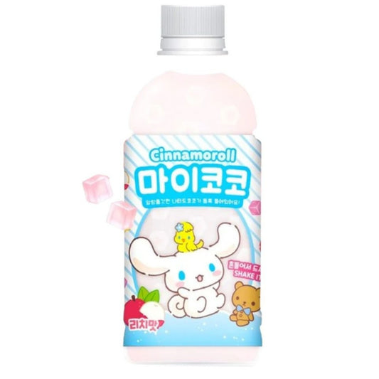 Bebida Saborizada de Lichia com Fruta Adoçada My Coco Lychee 340ml Sanrio
