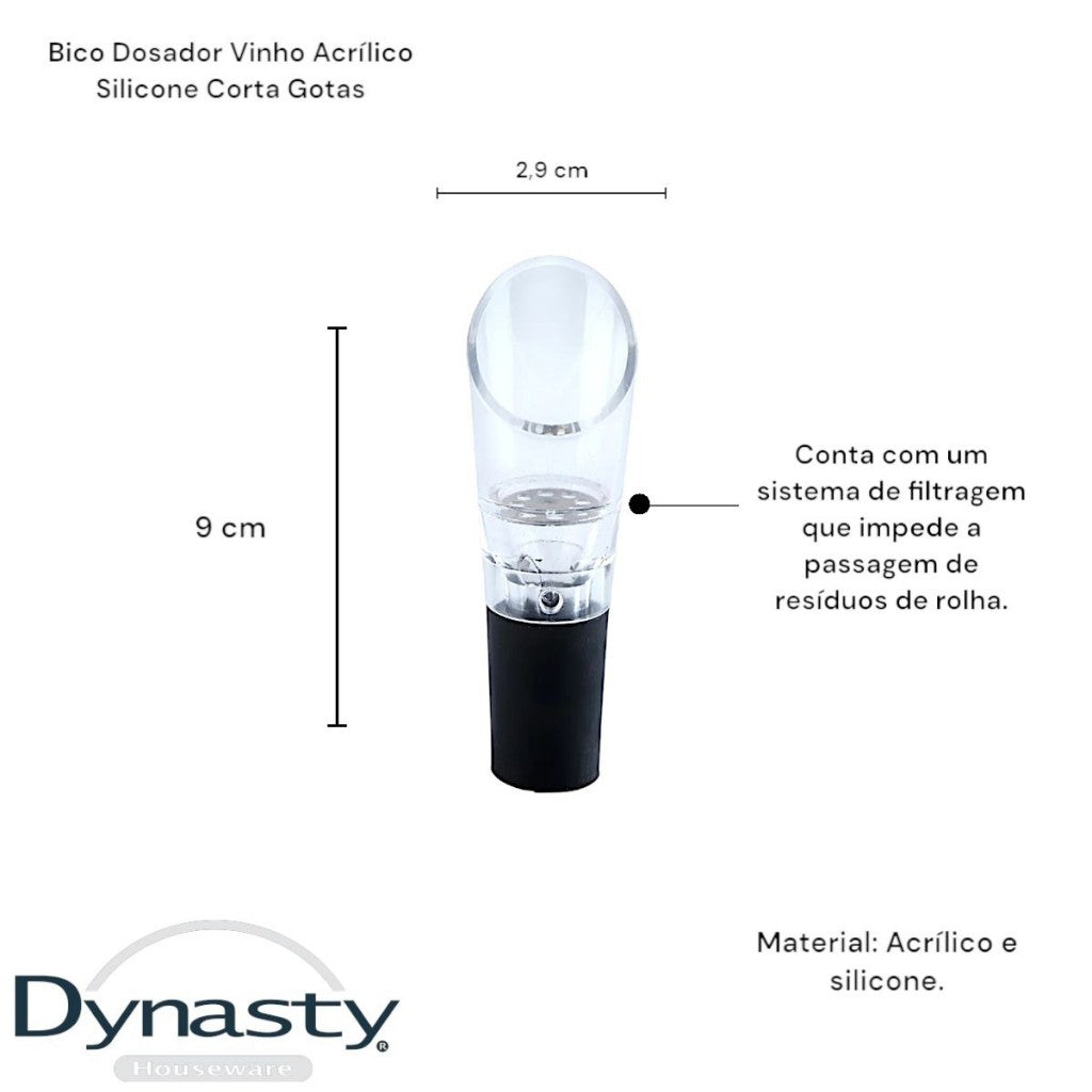 Bico Dosador em Acrílico e Silicone Dynasty