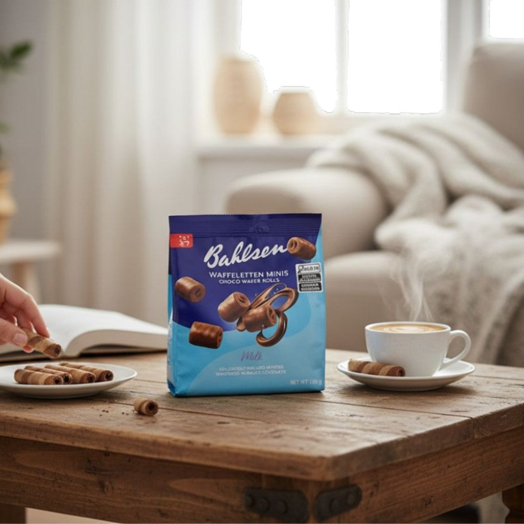 Biscoito Coberto com Chocolate ao Leite Waffeletten Minis Milk 130g Bahlsen