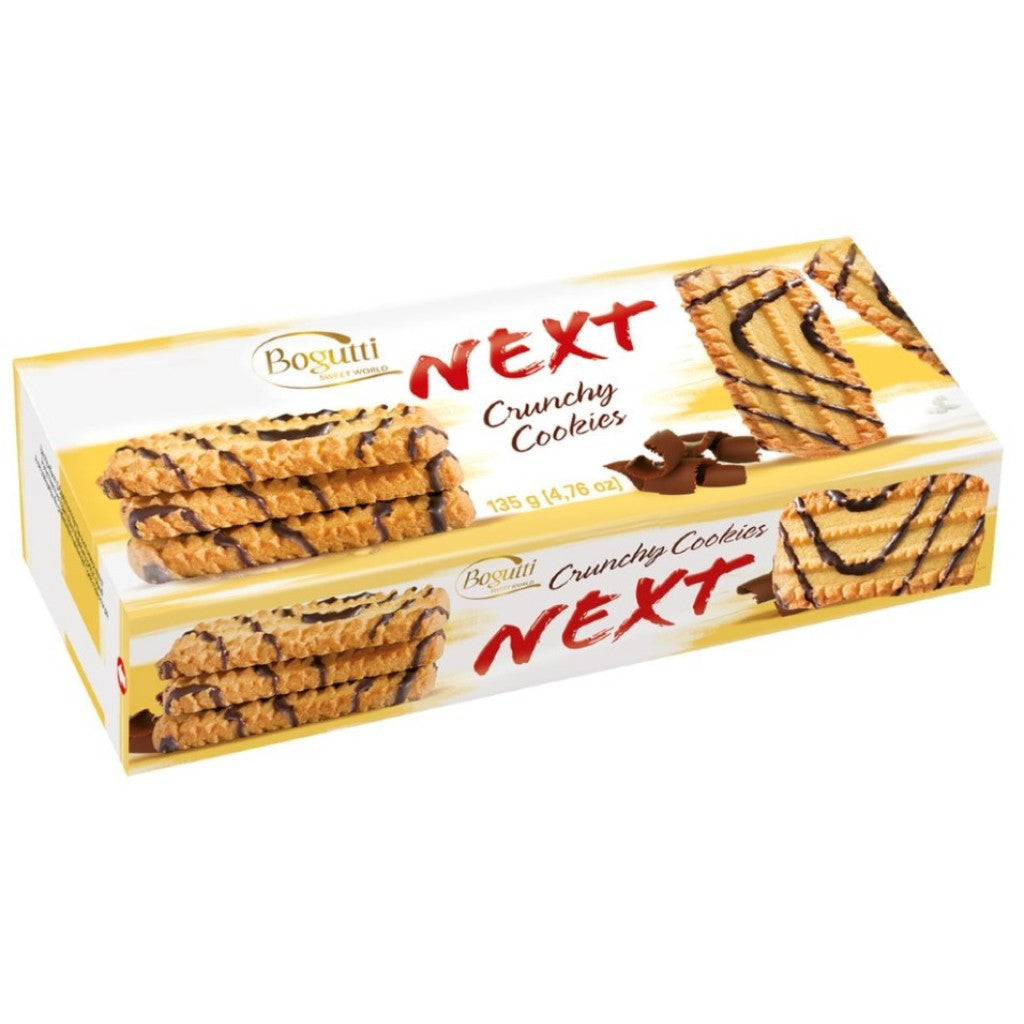 Biscoito Crocante com Decoração de Chocolate Next 135g Bogutti