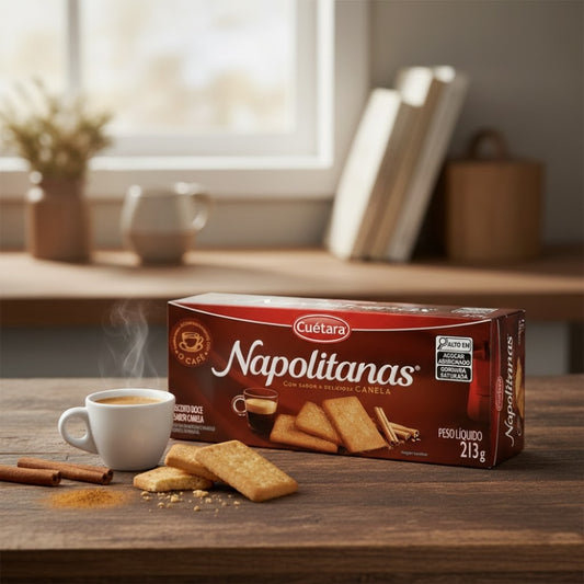 Biscoito Doce com Canela Napolitanas 213g Cuétara