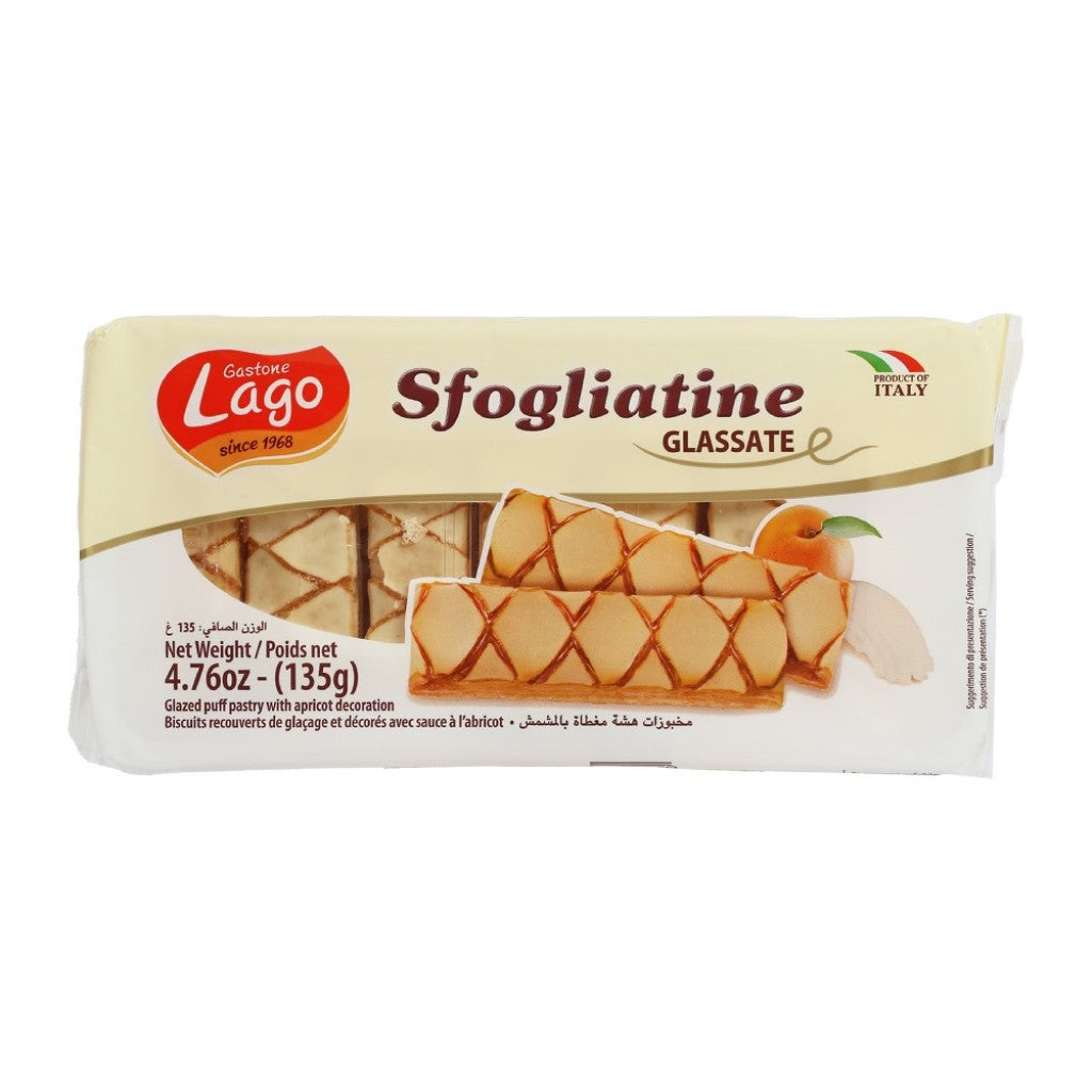 Biscoito Folhado Coberto de Açúcar 135g Gastone Lago