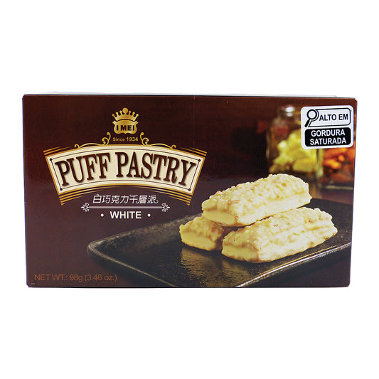Biscoito Folhado Sb Chocolate Branco Puff 98g