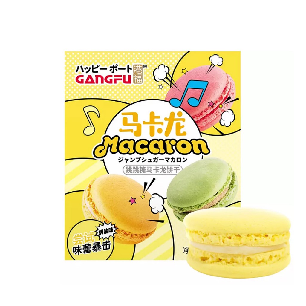 Biscoito Macaron Sabor Creme 132g Gangfu
