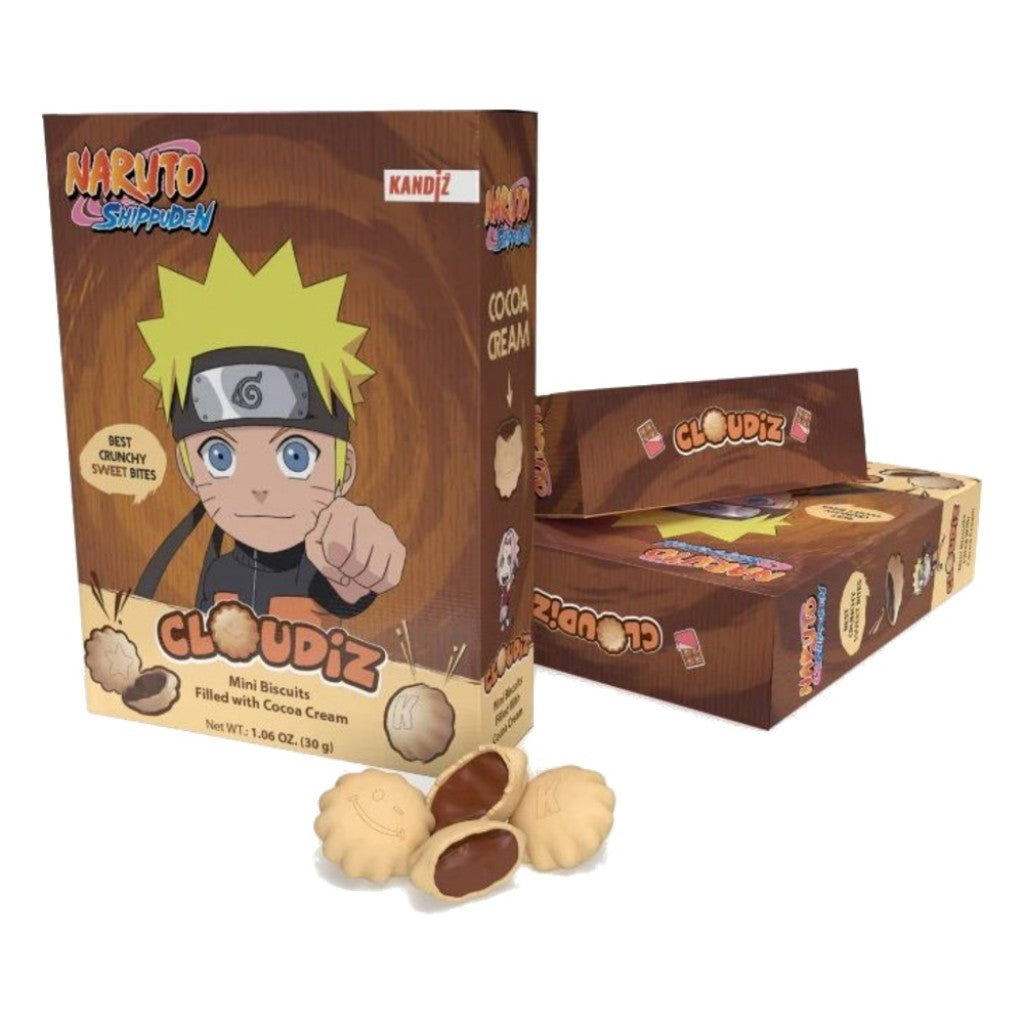 Biscoito Recheado com Creme de Cacau Cloudiz Naruto Shippuden 30g Kandiz