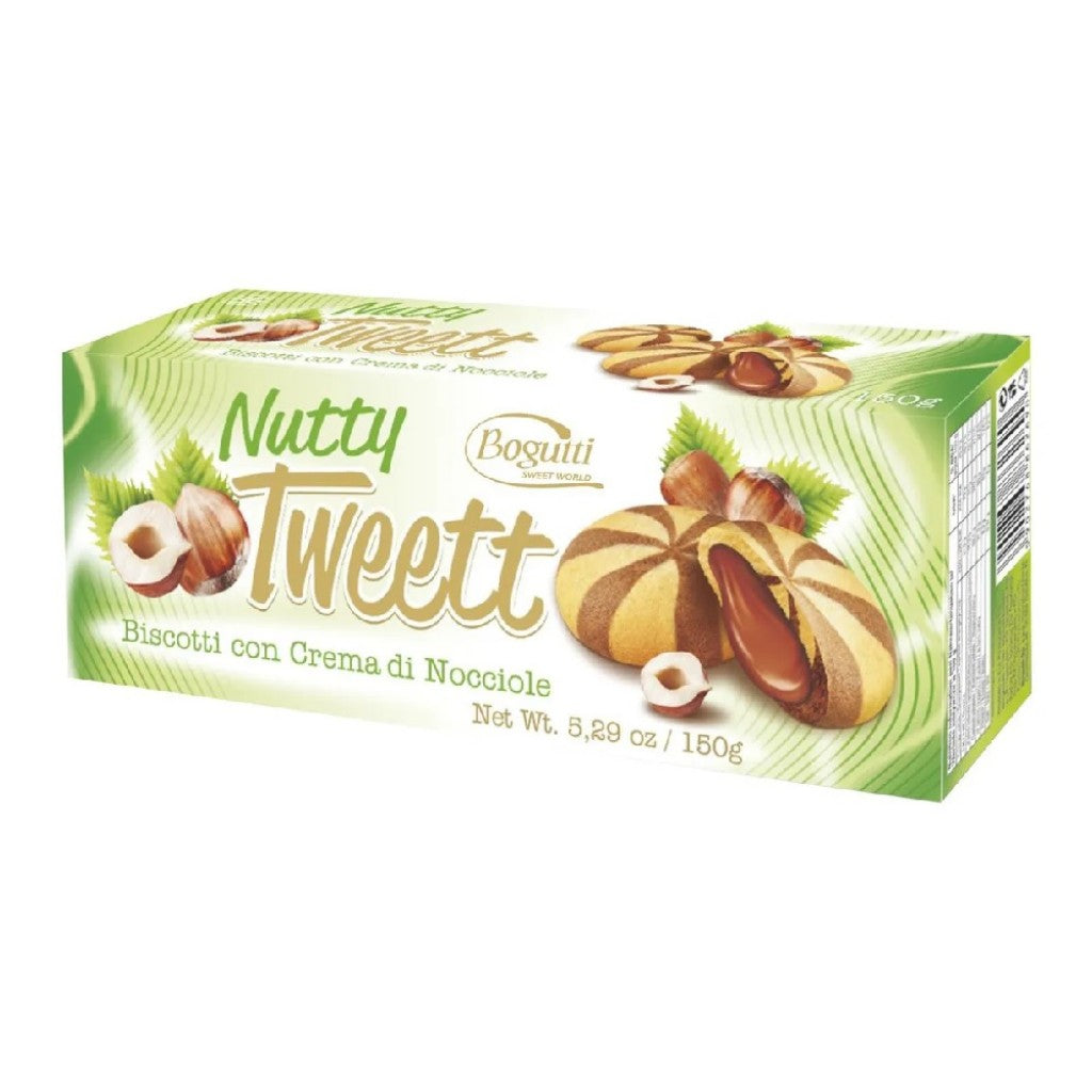 Biscoito Tweett com Recheio de Creme De Avela 150g Bogutti