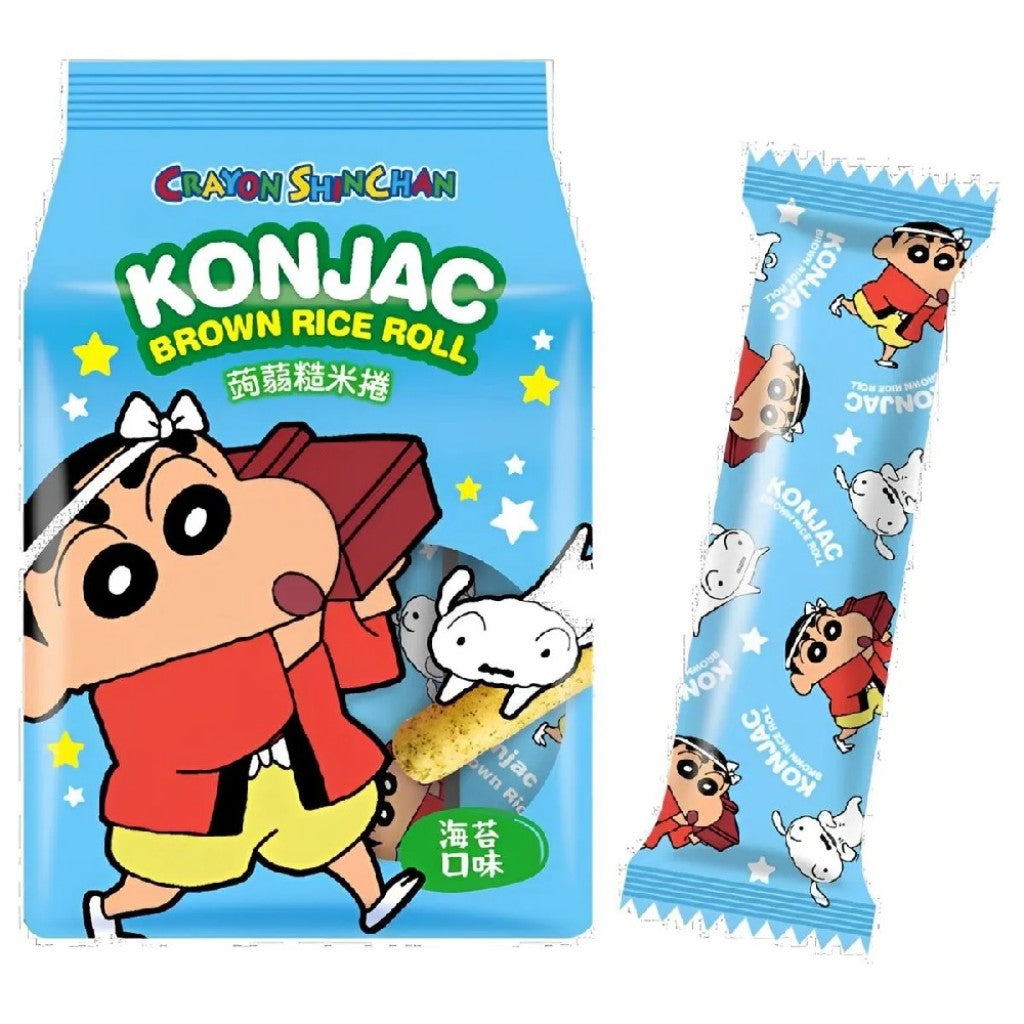 Biscoito de Arroz Integral Alga Marinha Crayon Shin Chan 130g Pei Tien