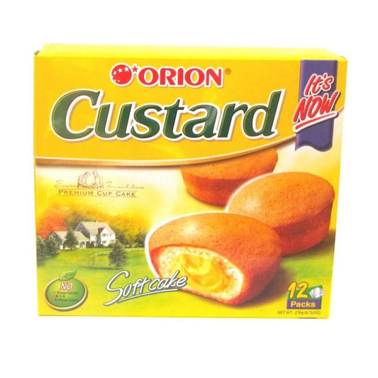 Bolo com Recheio Cremoso sabor Creme de Ovos Tipo Custard 276g Orion