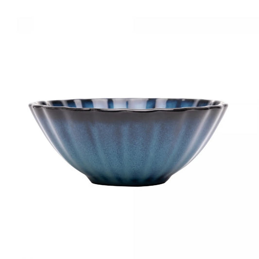 Bowl De Ceramica Scallop Azul 15x6cm Wolff