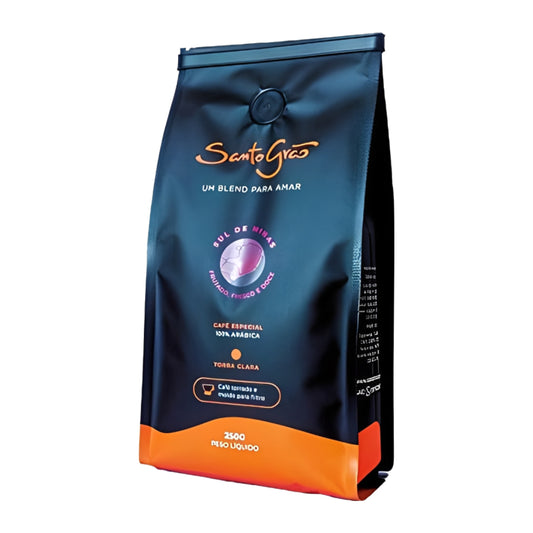 Café Especial Sul de Minas Moído 250g Santo Grão VENC. 16/12/2025