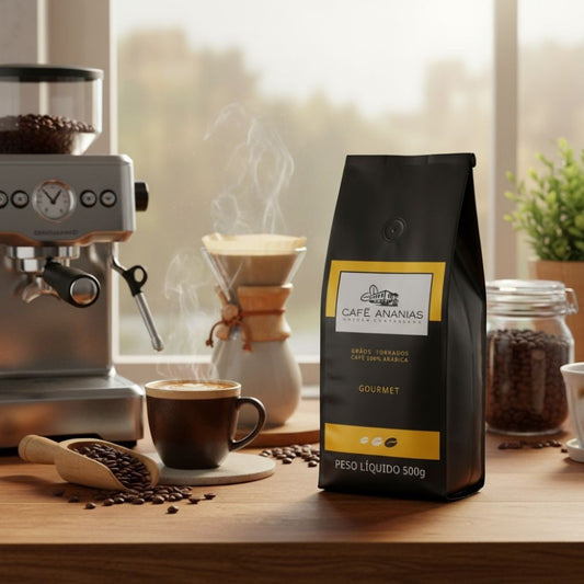 Café em Grãos Torrado Gourmet 500g Ananias