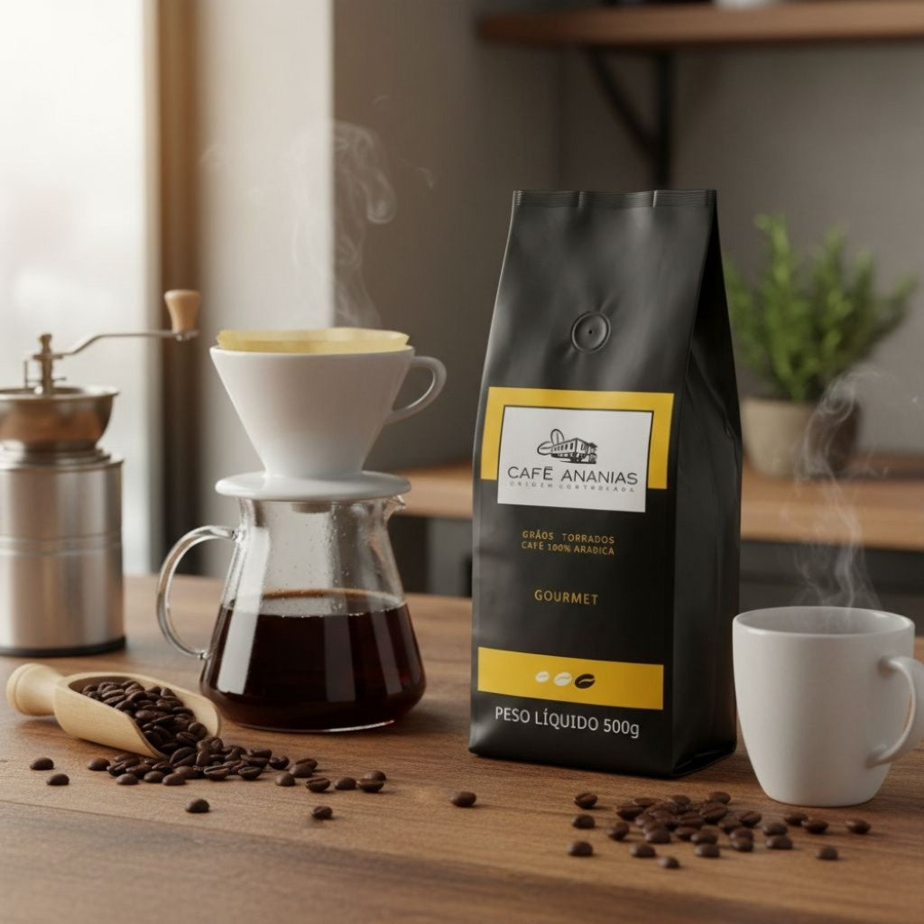 Café em Grãos Torrado Gourmet 500g Ananias