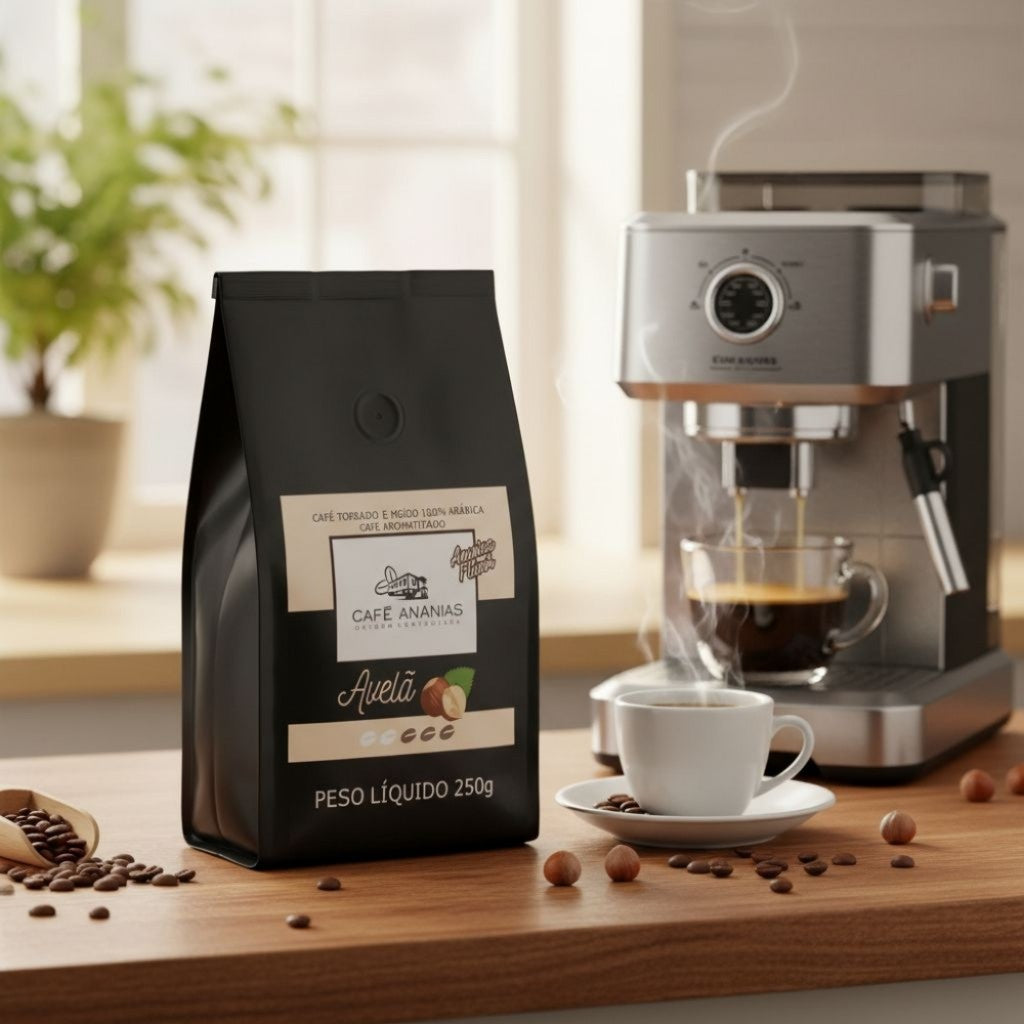 Café em Pó Aromatizado Avelã 250g Ananias